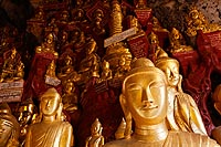 Myanmar Birmanie experience : pagode Shwe U Min la grotte aux 8000 Bouddhas, Pindaya