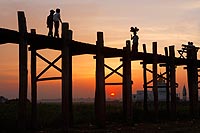 Myanmar Birmanie experience : pont U Bein, Amarapura