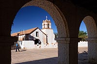 Chili, désert Atacama : église de San Pedro de Atacama