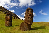 le de Pques : volcan Rano Raraku