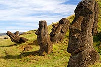 le de Pques : volcan Rano Raraku