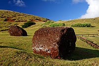 le de Pques : volcan Puna Pau